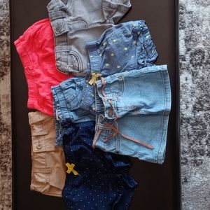 Baby girl 12 mo shorts and skirts
